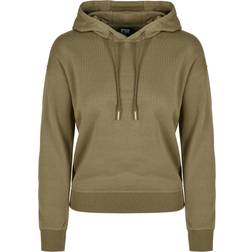 Urban Classics Felpa con cappuccio da donna - Ladies Hoodie - Verde Oliva