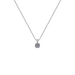 Smykkekæden 18 Karat Vitguld Halsband Med Diamant 0,06 Carat Tw/si 175890-750H
