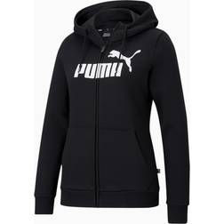 Puma Ess Logo Kapuzenjacke Damen - Light Gray Heat