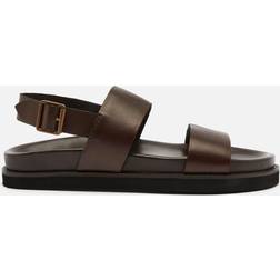 Walk London Jackson Leather Double Strap Sandals