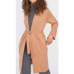 Pierre Robert X Jenny Skavlan Wool Long Kimono Camel