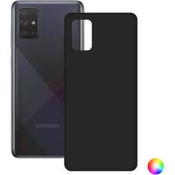 Ksix La funda silk para galaxy a51 de color verde tiene una estructura flexible y tacto suave. mantiene el smartphone libre de huellas dactilares y ralladuras accidentales