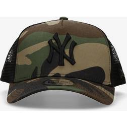 New Era Adjustable Trucker Cap York Yankees wood camo