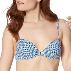 Triumph Mix and Match Padded Bikini Bra Blue/White