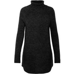 Pieces Ellen Ls Knit - Light Grey