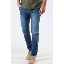 Jack & Jones Glenn Original 5-Pocket Style Used Look - Blau