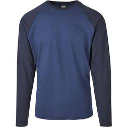 Urban Classics Raglan Contrast Longsleeve Långärmad tröja Herr mörkblå