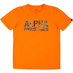 Alpha Industries T-Shirt mit Label-Print - Weiß