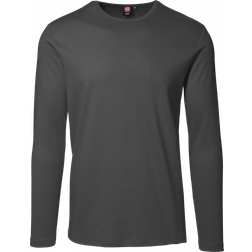 ID Åtsittande Långärmad T-shirt (Navy, XL)
