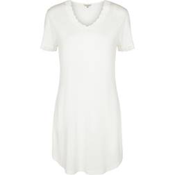 Lady Avenue Silk Jersey Nightgown - Zwart Zijde