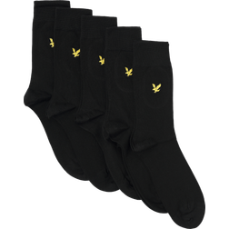 Lyle & Scott And Liam 5 Pack Socks Black