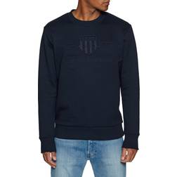 Gant Regular Fit Trui - Ronde Hals Marine