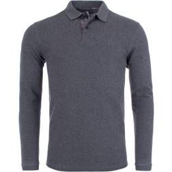 Barbour Sports Long Sleeve Polo T Shirt Grey