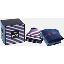 JBS Strømper 4P Cotton Socks - Svart/Grå