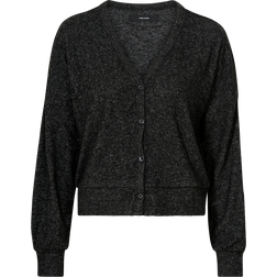 Vero Moda Chill V-Neck Button Cardigan Dark Melange