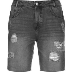 Noisy May Regular Fit Jeansshorts - Black