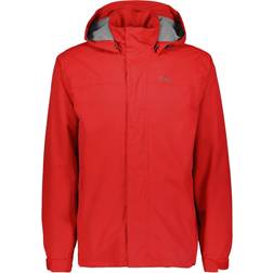 CMP Herren Hoodie Button Rain Jacke - Rot