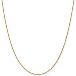 Quality Gold Primal Karat 1mm 16-inch Cable Chain