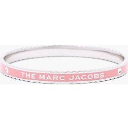 Marc Jacobs The Medallion Scalloped Bangle - Silver/Pink/Transparent