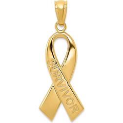 Macy's Survivor Ribbon Pendant - Gold