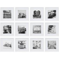 Nielsen Pinnacle Frames and Accents Square Gallery Frame 12-piece Set, White, 24X25