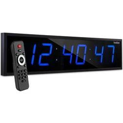 Ivation 24 in. Large Digital Wall LED Digital with Timer and Alarm Wall Clock