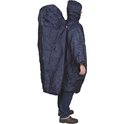 TravelSafe Poncho Zipper Extension Regnskydd med plats till ryggsäck Navy S/M