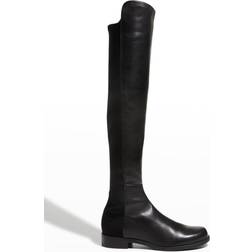 Stuart Weitzman 5050 Boot Over-The-Knee, Black Nappa Leather