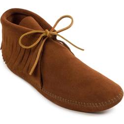 Minnetonka Men's Classic Fringe Softsole Ankle Boots Men's Shoes