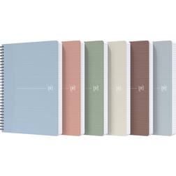 Oxford My Rec Up Notebook A5 Ruled Card Assorted Not perforated 180 Pages Pack 5