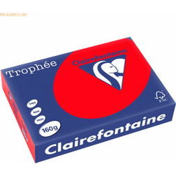 Clairefontaine Farvet papir Trophée, A4, 160g, rød 1004, pakke a 250 ark