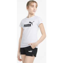Puma Logo Short Sleeve T-shirt - White