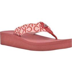 Calvin Klein Women's Rhinestone Wedge Flip Flops