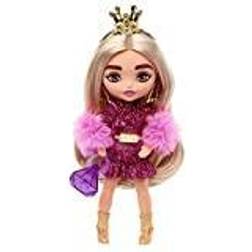 Barbie Extra Minis Doll #8 Shimmery Dress & Furry Shrug