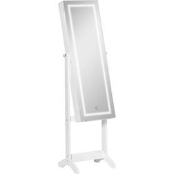 Homcom Mirrored Jewellery Cabinet - White