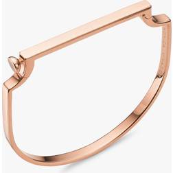 Monica Vinader Signature Thin Bangle Bracelet - Rose Gold