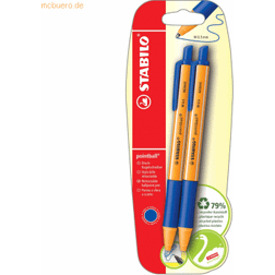 Very Stabilo Druck-Kugelschreiber Pointball Blau 2er Pack