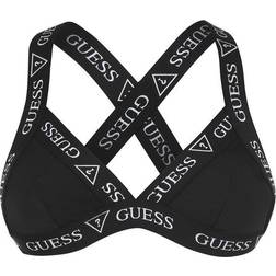 Guess Tape Halter Triangle Bikini Top