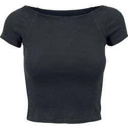 Urban Classics Ladies Ladies Off Shoulder Rib Tee