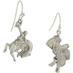 1928 Jewelry Women Horse And Saddle Earrings