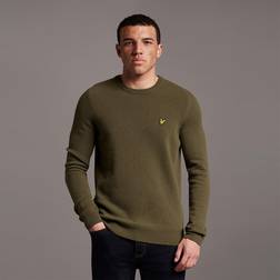 Lyle & Scott Jersey de cuello redondo Lambswool Blend Vert