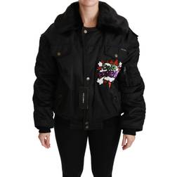 Dolce & Gabbana DG Queen Crown Sequined Bomber Jacket