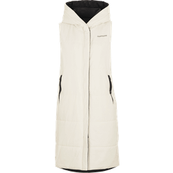 Didriksons Aviva Rev Wns Vest - White Foam/Black