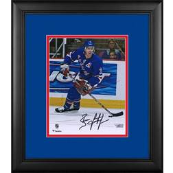 Fanatics New York Rangers Brian Leetch Framed Autographed Blue Jersey Skating Photograph