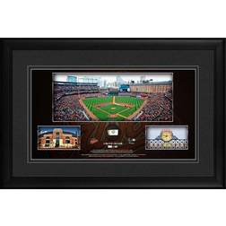 Fanatics Baltimore Orioles Framed 10" x 18" Stadium Panoramic Collage with a Piece of Game-Used Baseball - Limited Edition of 500