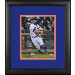 Fanatics New York Mets J.D. Davis Framed Autographed Throwing Photograph