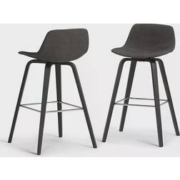 Simpli Home Randolph Bentwood Bar Stool 93cm 2pcs