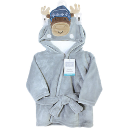 Hudson Winter Moose Bathrobe - Blue