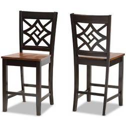Baxton Studio Nicolette Bar Stool 2pcs