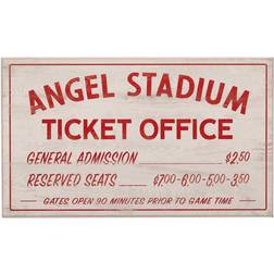 Open Road Brands Los Angeles Angels 10" x 17" Ticket Office Wood Sign